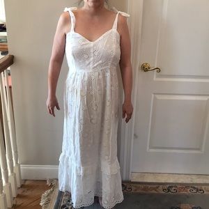 NWT Taylor Petite size 10P White eyelet dress size